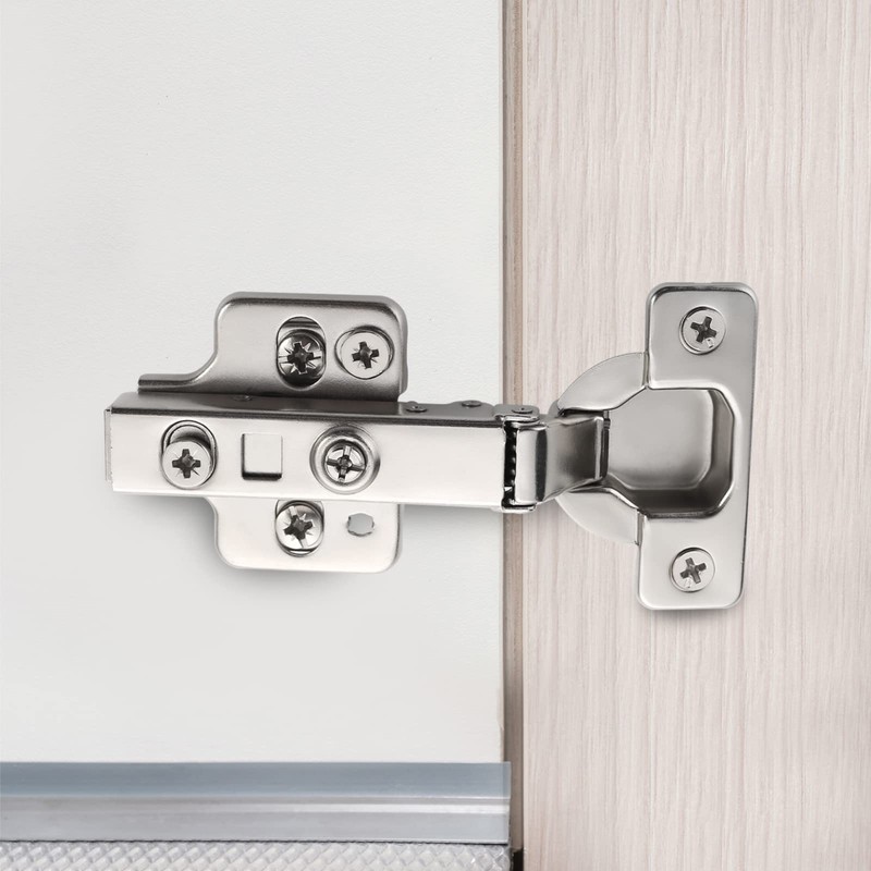 Furniware 2 pcs Soft Close Cabinet Hinges,110° Full Overlay Cupboard