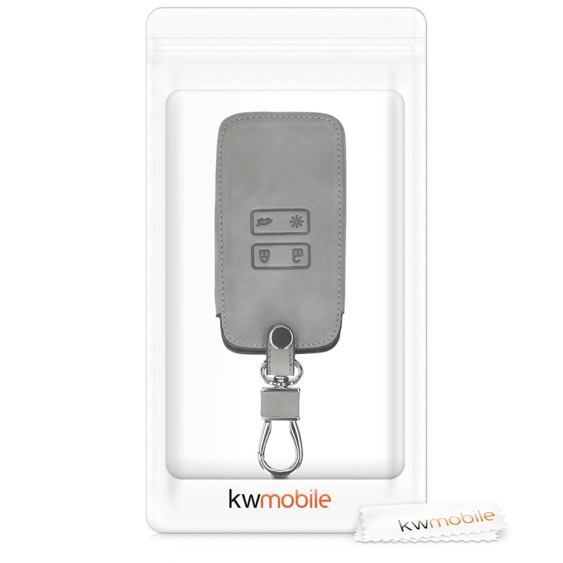 kwmobile Car Key Case Compatible with Renault 4-Button Smartkey Car
