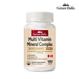 Nature Holic Multivitamin Mineral Complex 1 bottle, 180 tablets, 6 months supply / 네이처홀릭 멀티비타민 미네랄 컴플렉스 1병 180정 6개월분