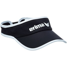 Erima Casual Basics Performance Visor, Black/White, Size 58