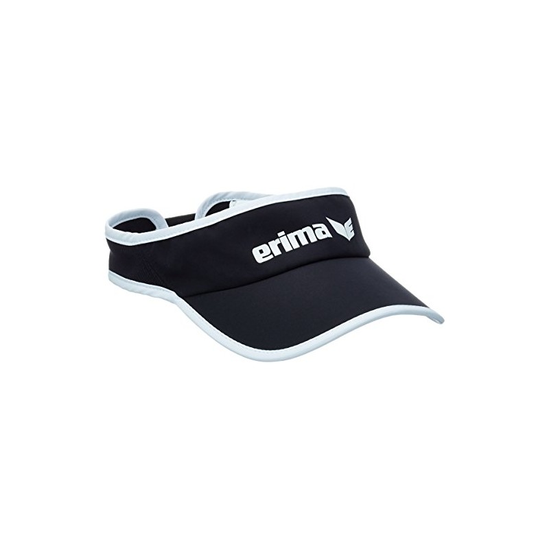 Erima Casual Basics Performance Visor, Black/White, Size 58