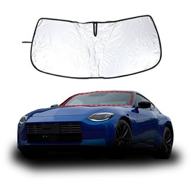 Hcilloend Nissan Fairlady Z RZ34 2022-2025 Sunshade Windshield Sun Shade Blackout Front Sun Shade Car Parasol Car Front Sun Shade UV Protection Sun Protection UV Protection Storage Pouch Included Car