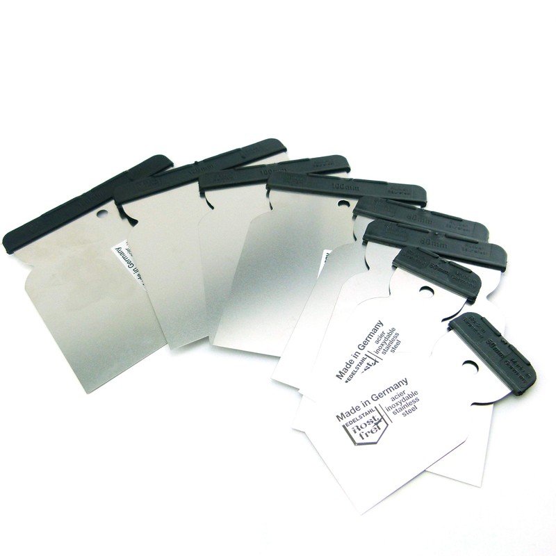 Japanese Spatula Set of 2 Stainless Steel Leaf, Acid-proof, Flexible