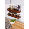 Ripple Creek Floating Shelf Spice Rack - Multipurpose Pantry, Kitchen