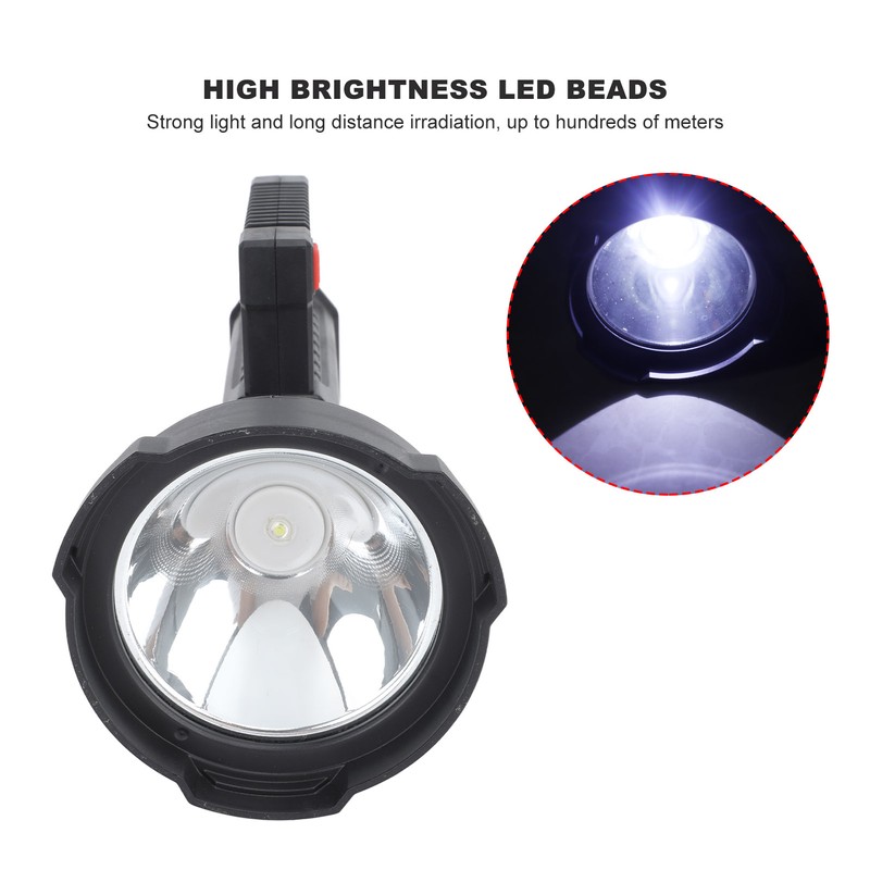 Handheld Spotlight Strong Light Waterproof Rechargeable Spotlight Flashlight LED Searchlight
