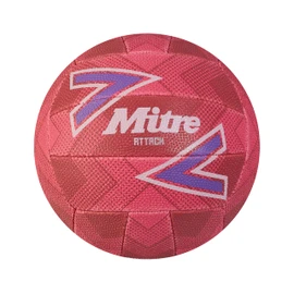 Mitre Attack Unisex Adult Football, Pink/Purple/White, 4