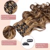 Dcbaboo Clip-In Hair Extensions, Wavy Clip-In Hairpiece, Wavy, 6 Pieces,