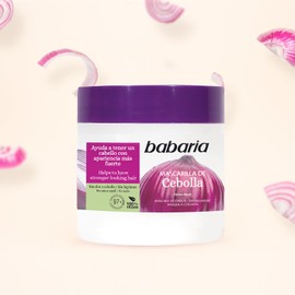 Babaria Onion Hair Mask - No Smell, No Tears - Improves Hair Growth - Adds Gloss and Shine - Reduces Itchy Scalp, Dandruff, and Frizz - 2 pc