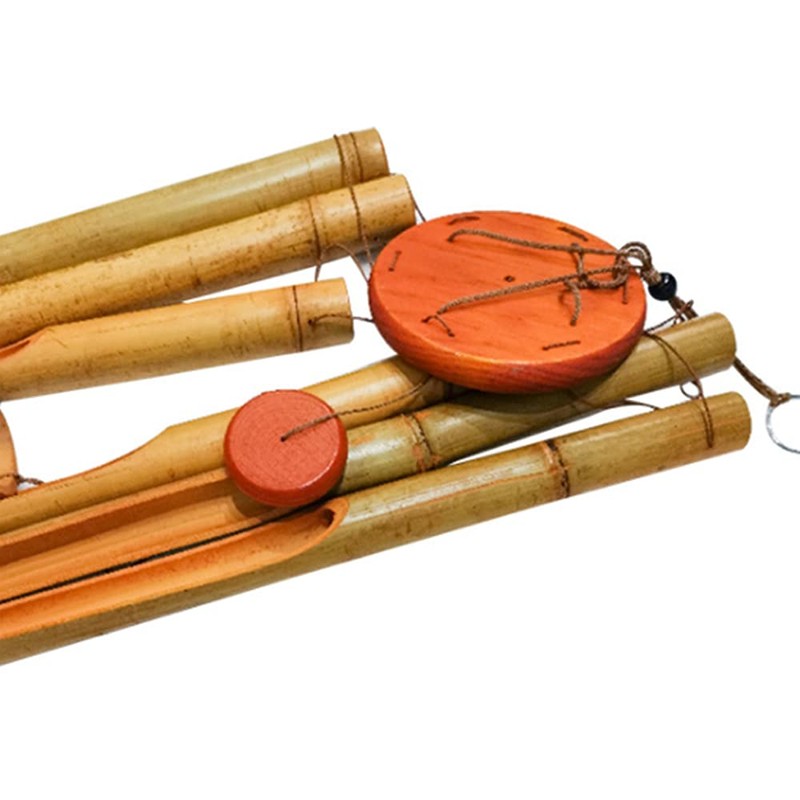 Wind Chime Bamboo Outdoor Large Indoor Outdoor Wood Bamboo Tubes