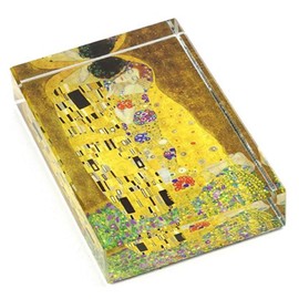 The Kiss by Gustav Klimt DeskPop Crystal Paperweight