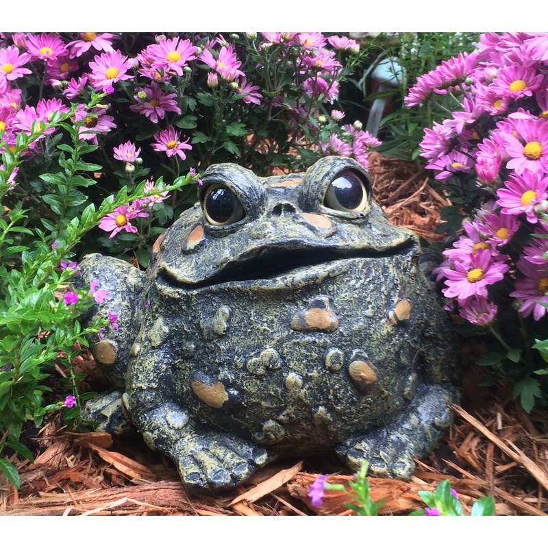 HomeStylesToad Hollow Large Toad Natural Green