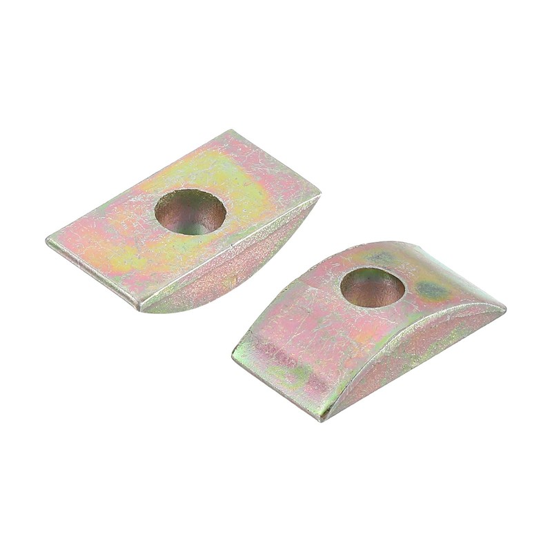 sourcing map 30pcs M6 Half Moon Nuts Washers, Iron Solid