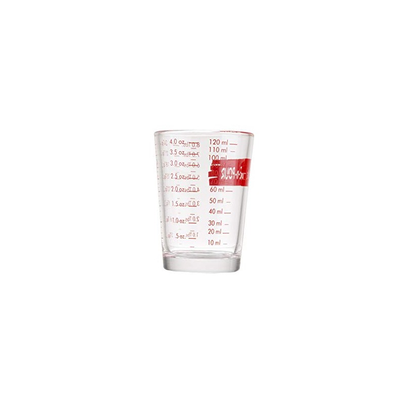 Tablecraft H1433T Measuring Cup Measure-N-Pour, 4 oz, Clear
