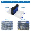 Double Side Tool Box Organizer, Hardware Storage Box, Portable Small