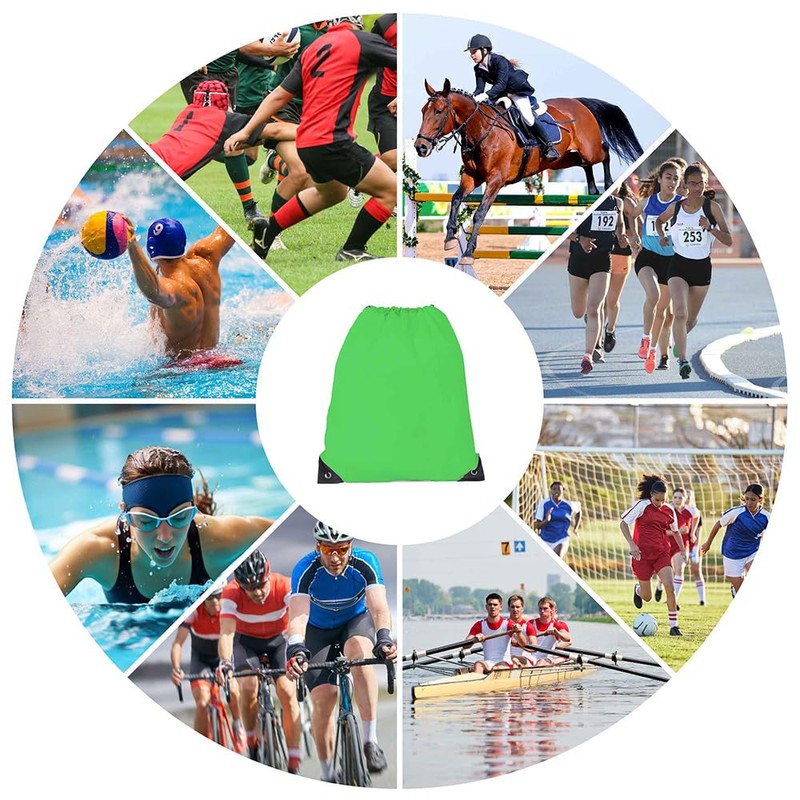 Mochila con cordón a granel, bolsa de poliéster para gimnasio