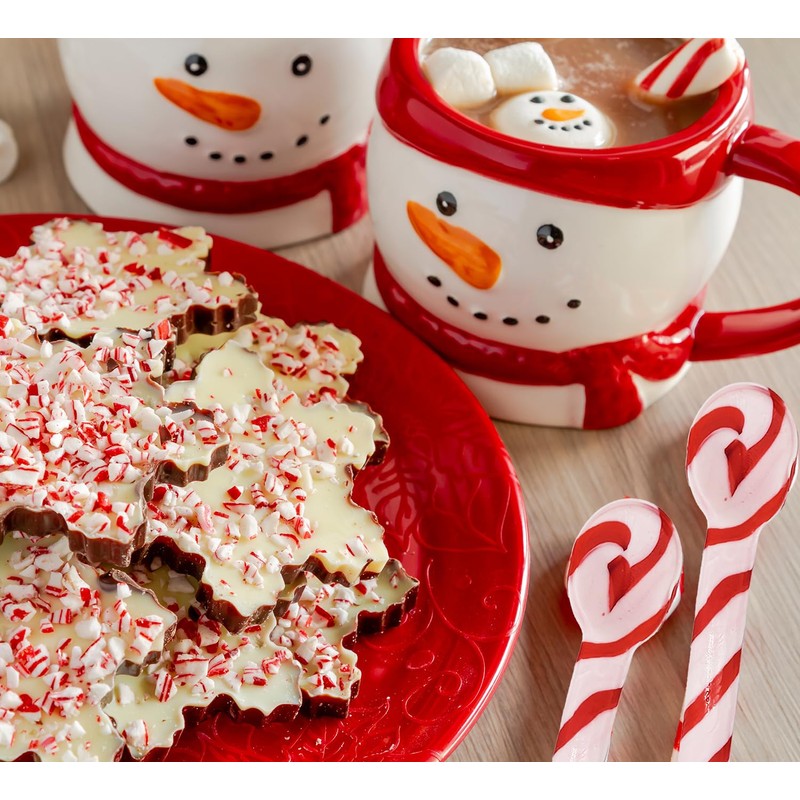 Fruidles Christmas Candy Canes Spoons Suckers, Peppermint Flavor in Box