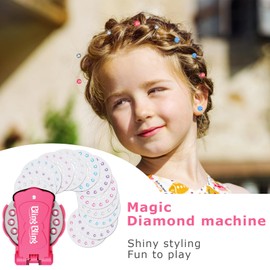 Hair Gem Stamper Bedazzler Deluxe Set With 180 Bling Decoration Ultimate Styling Tool, Rhinestones Diamonds Jewels for Fashion (180GMS)