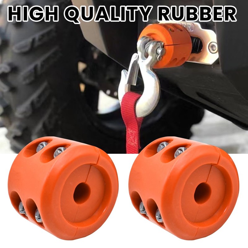 Bittwee Car Rubber Winch Stopper for ATV UTV Truck, Cable