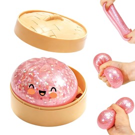 Dumpling Squishies,Glitter Dumpling Mystery Box for Aged 16 and Over