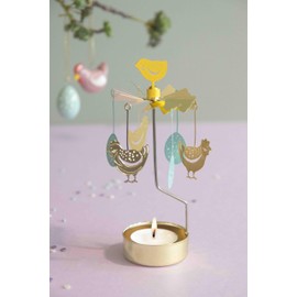 Tea Light Holder - Rotating Light - Rotating Tea Light - Easter Mix with Chicken and Egg - Colour Mix - Pluto Produkter - Hanna's Laden - Swedish Design