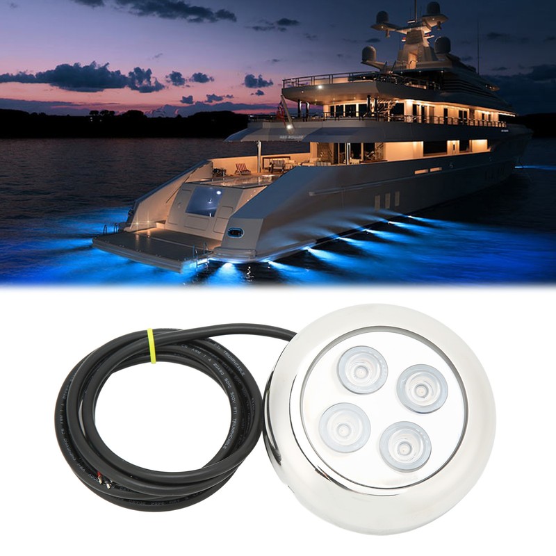 Marine Underwater Light 60° Angle IP68 Waterproof Seawater Interior Dome