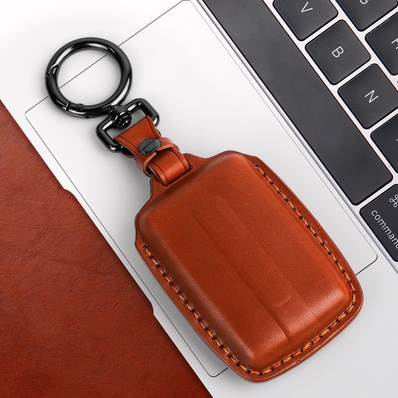 Tukellen - Funda de piel para llavero Jeep compatible con