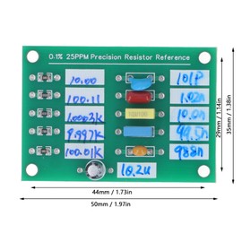 Resistance Standard Board Resistance Reference Plate 0.1% 25PPM Resistance Capacity Board Calibrating Multimeter for Ad584 LM399