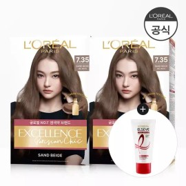 L'Oréal Paris 로레알파리 구성 엑셀랑스 파리지앵 시크 2개 TR5 헤어팩 50ml [7.35-샌드베이지] L'Oreal Paris Excellance Parisian Chic 2-pack TR5 Hair Pack 50ml [7.35-Sand Beige]