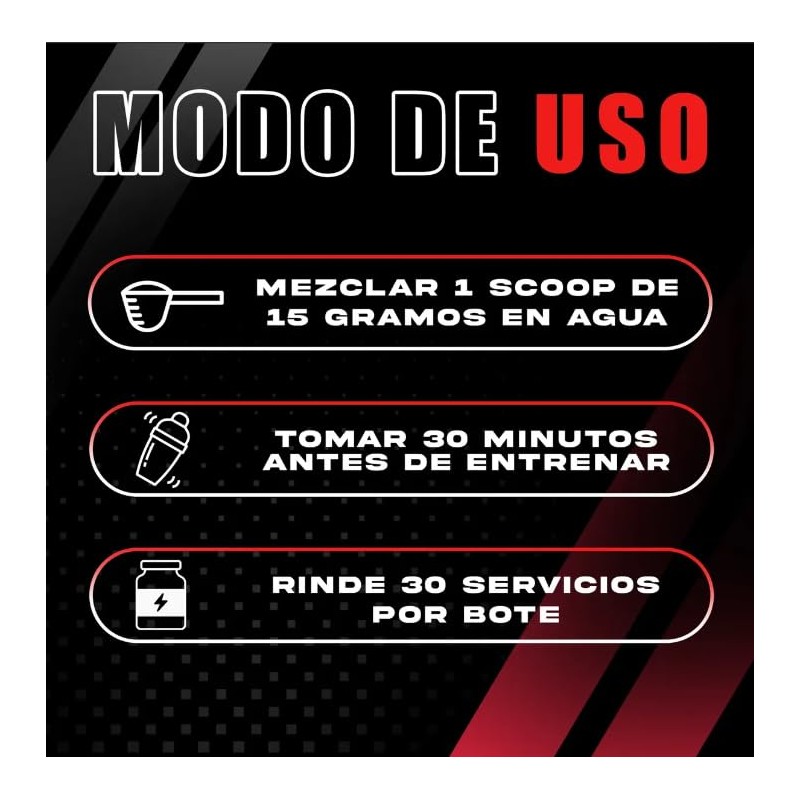 Pre Entreno en Polvo Sabor Maracuyá Suplemento Alimenticio 450 g