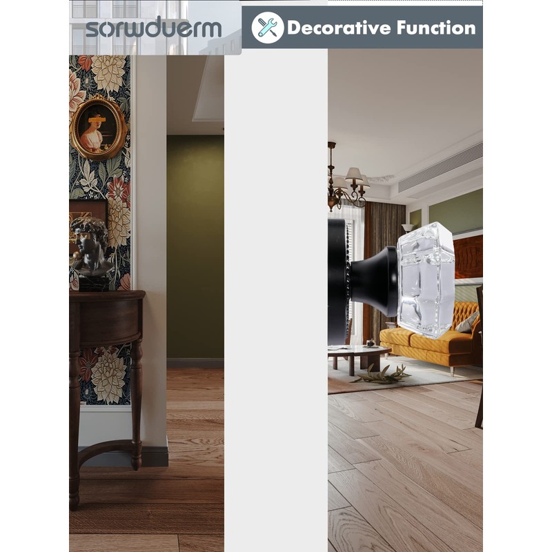 SORWDUERM - Pomos para puerta de chupete de color negro
