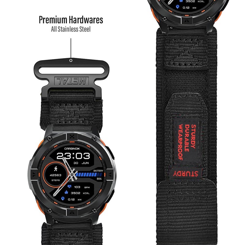 Blueshaweu Compatible with Wahoo ELEMNT Rival Band, Quick Release Rugged