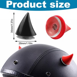 Pack of 8 Motorcycle Helmet Horns Motorcycle Helmet Horns Corner Decoration Motorcycle Helmet Devil Horns Devil Horns with Suction Cup Motorcycle Helmet Devil Horns Helmet Decoration