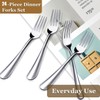 Jeffbaubl 24 PCS Dinner Forks, Stainless Steel Forks Silverware, Food