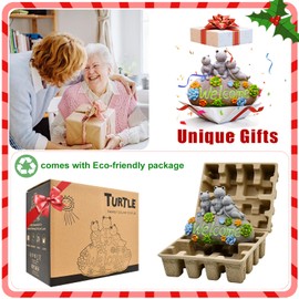 Solar Turtle Statues for Garden Decor: Welcome Sign Outdoor Lawn Home Decor Figurines for Patio/Balcony/Yard Art/Lawn Ornaments Christmas Birthday Gifts for Mom/Women/Grandma