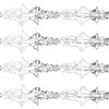Widdle Wonderland Silver/White Christmas 2 Tone Foil Ceiling Decorations -