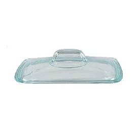 Corning Ware / Pyrex Clear Rectangular Glass Lid ( 7 1/8" x 9" ) ( C-624 ) Made in the USA