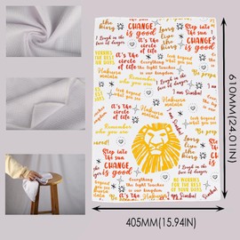 MNIGIU Musical Lover Gift Musical Quotes Dish Kitchen Towel for Theater Fan Housewarming Gift (L King Towel)