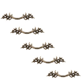Mgoodoo 5Pcs Pull Handle for Dresser Cupboard Closet Drawer Handle Pulls Cabinet Door Knob Furniture Hardware European Style Vintage Bronze