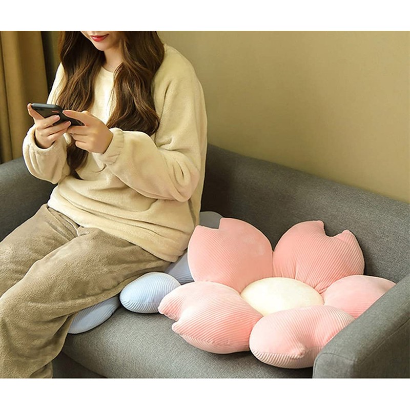 Mozacona Sakura Soft Plush Throw Cute Pillow Flower Pillow Plush