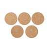 MUJI MDA41A1A Cork Coasters, Approx. Diameter 3.7 inches (9.5 cm),