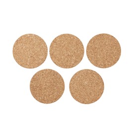 MUJI MDA41A1A Cork Coasters, Approx. Diameter 3.7 inches (9.5 cm), Set of 5