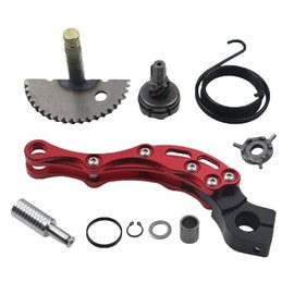 Start Gear CNC Kick Start Gear Shaft Pedal Kit Replacement for GY6 49cc 50cc 139QMB Motor Moped ATV Scooter Roketa Taotao Jonway (Red)