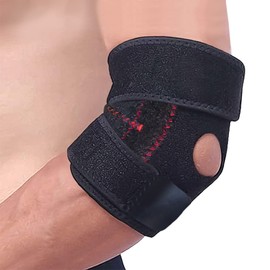 KY-BUSTER.COM Elbow Supporter for Kids, Junior to Adults, Tennis and Baseball Elbow Conditions for Gym Work, Affordable Elbow Supporter with Dual Springs to Protect Elbow