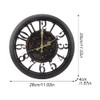 ALEOHALTER Wall Clock, Outdoor Clock Silent Non-Ticking Metal Clock Decorative