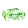 DAFI Flushable Wipes for Adult Wet Wipes,80 Count Unscented Toilet