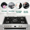 3-Piece Set of Gas Stove Guards, Easy-Clean and Reusable Stove