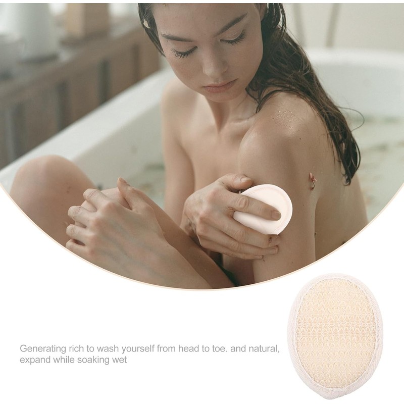Guante Exfoliante Desechable de Lufa Beige HOODANCOS (10 Pzas)