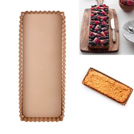 Webake Tartlet Molds 6 Inch Tart Pan with Removable Bottom Nonstick Round Pie Pan Quiche Baking Dish Pack of 2 for Pie, Cheesecake, Desserts