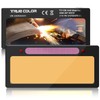 2x4 Auto Darkening Welded Lens,【Gold】， Solar Charging Welded Lens Shade