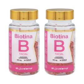 Cpsulas Faciales de Biotina 2x1 90 cpsulas cu Twist-Off Nutre, Hidrata y Fortalece tu Piel                                                            